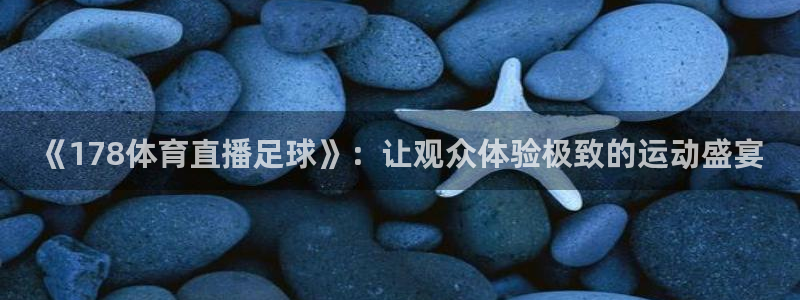 《178体育直播足球》：让观众体验极致的运动盛宴